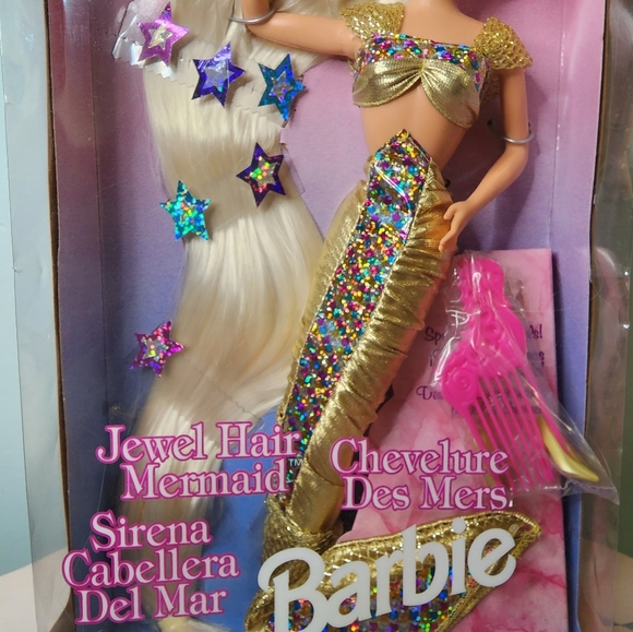Barbie Jewel Hair Mermaid, 1995 Year, LongHair, Vintage Barbie , Old Barbie Doll - Picture 9 of 11